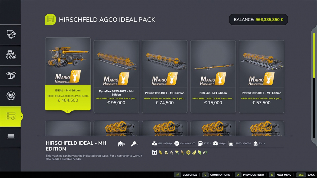 AGCO Ideal Pack By Marco – Hirschfeld Edition V1.0.0.3