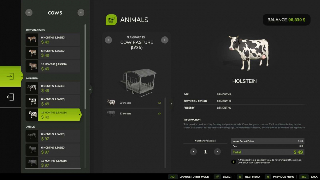 Lease Livestock v1.0