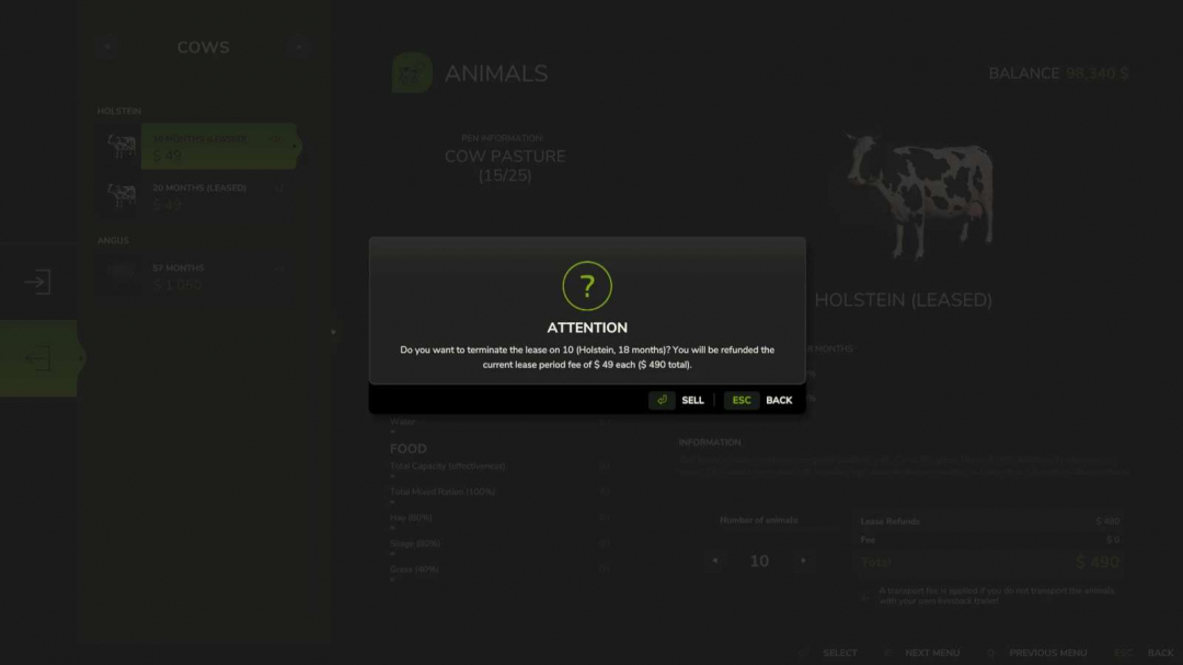 Lease Livestock v1.0