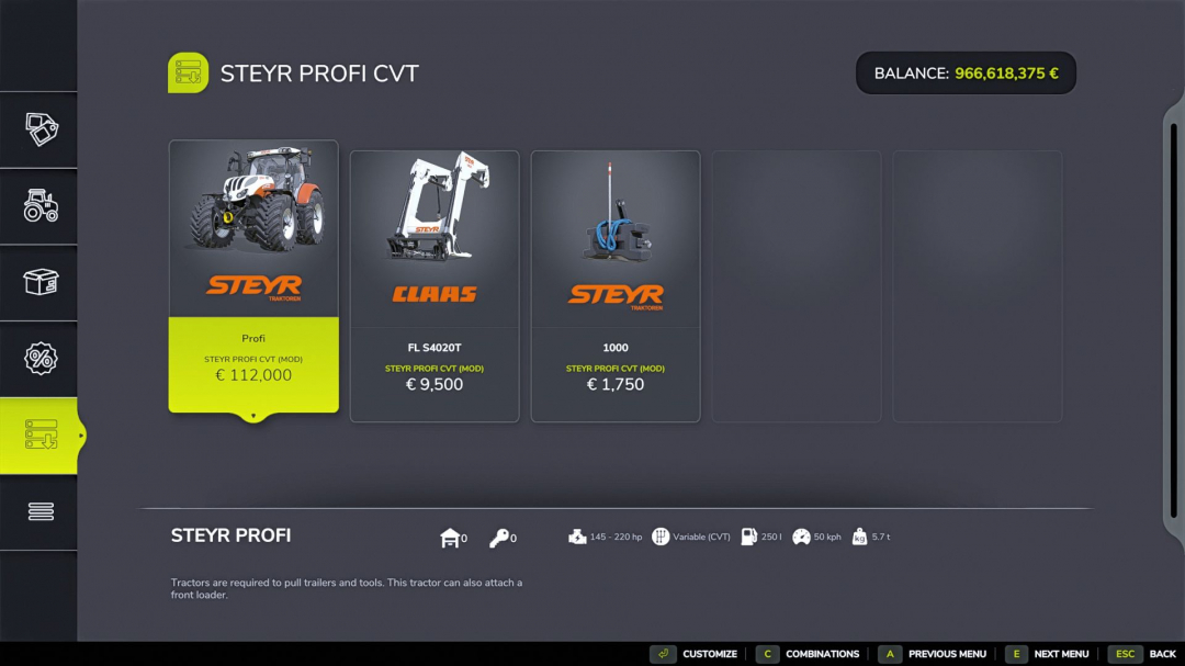 Steyr Profi CVT V1.0