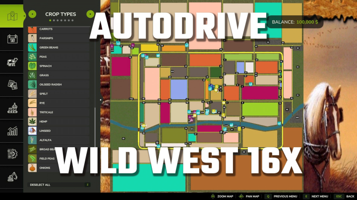 fs25-mods, AutoDrive WildWest 16x V1.0.0.1