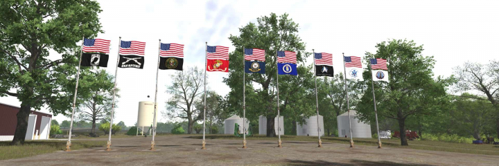 fs25-mods,  U.S. Military Flag Pack v1.0