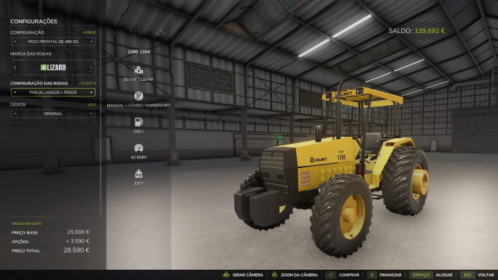 fs25-mods, Valmet 1280/1580 1994 V1.0