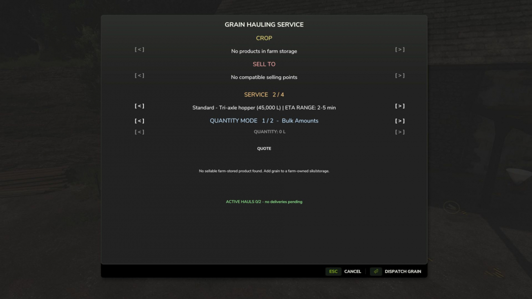 Getreidetransport-Service V1.0