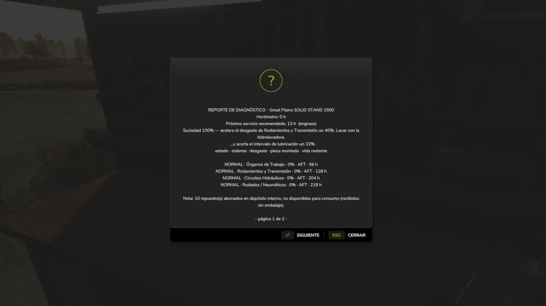 Implement Maintenance V1.0