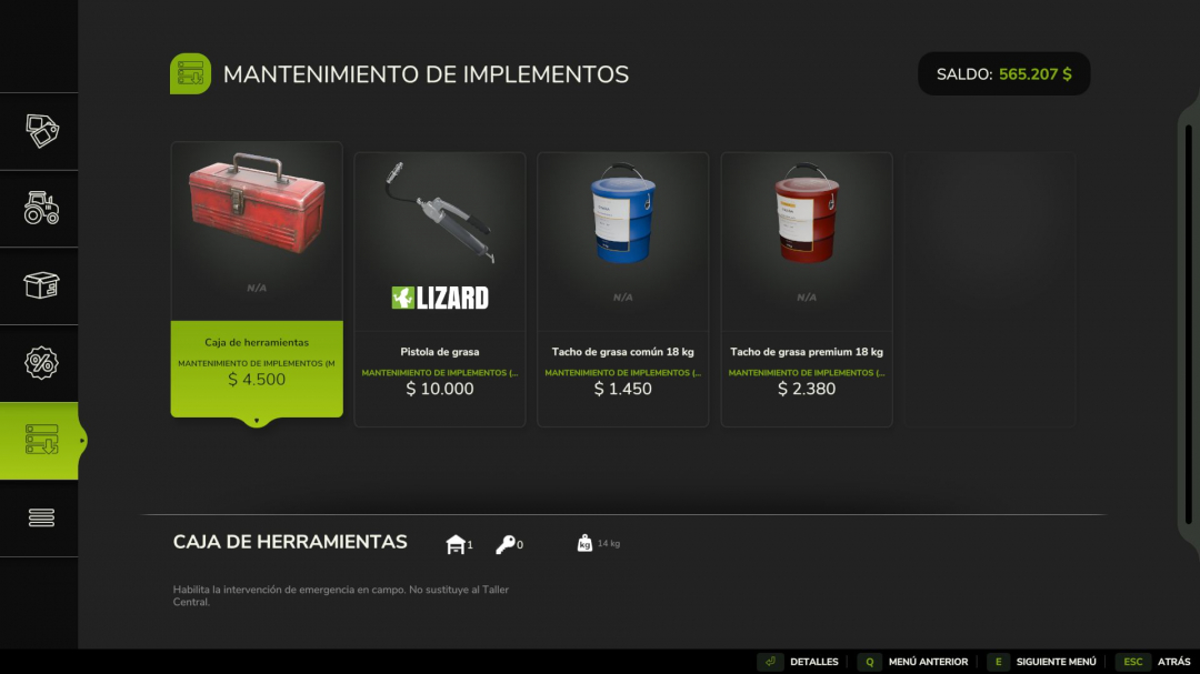 Implement Maintenance V1.0