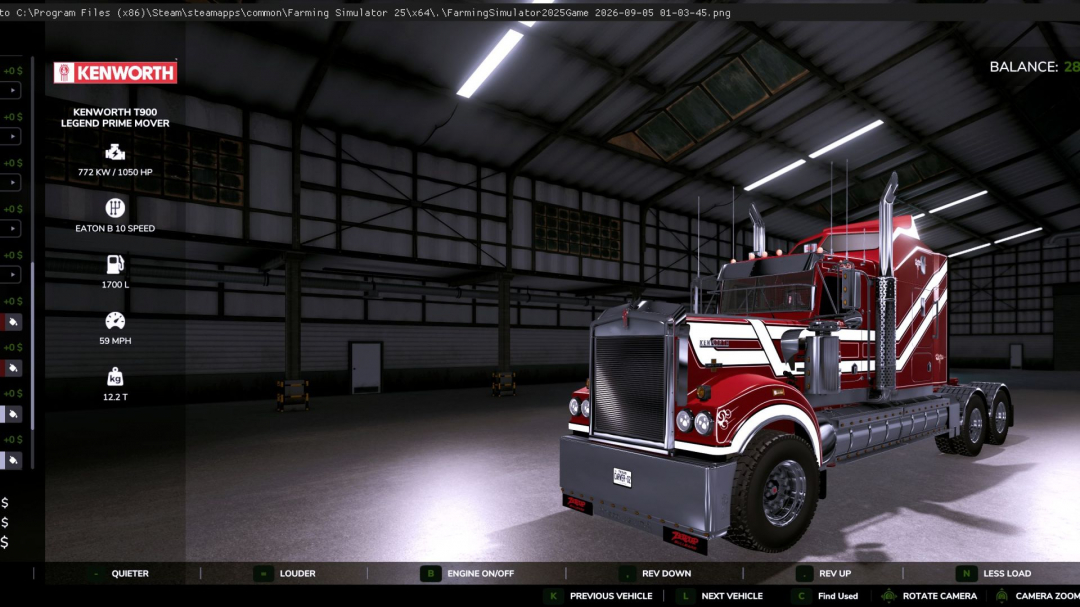 Kenworth T900 Legend V1.1