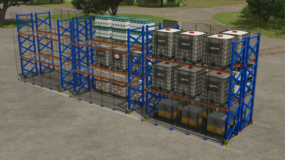 Pallet Racking With Safety Grilles V1.0