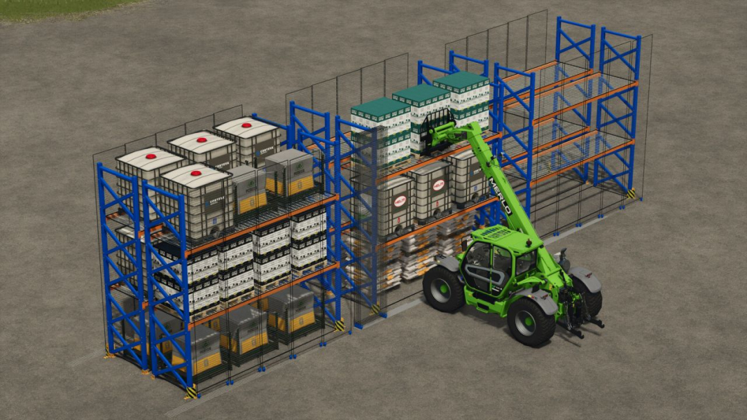 Pallet Racking With Safety Grilles V1.0
