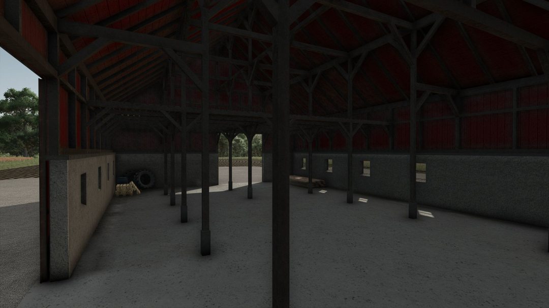 Swedish machine hall with hayloft V1.0