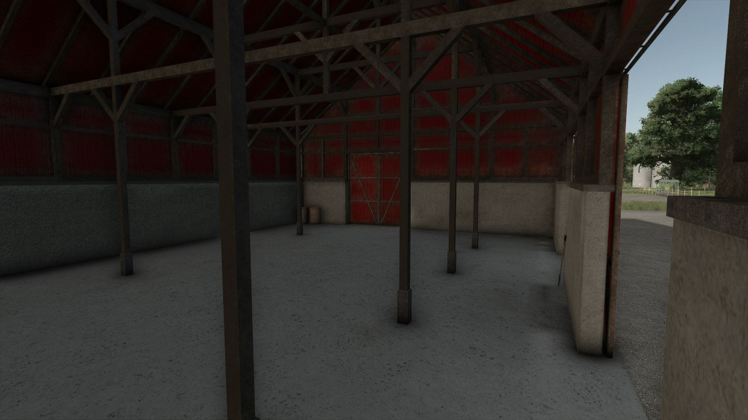 Swedish machine hall with hayloft V1.0