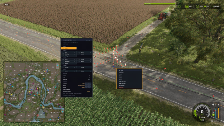 fs25-mods,  AutoDrive top-down flyover editor V1.0