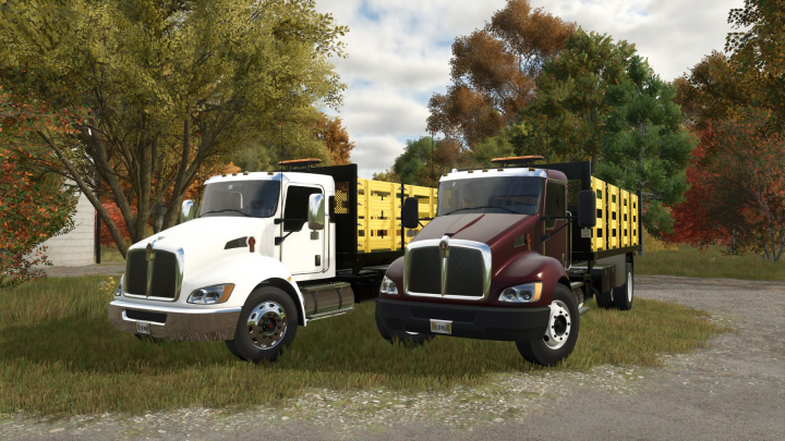 fs25-mods,  Kenworth T370 Stakebody V1.0