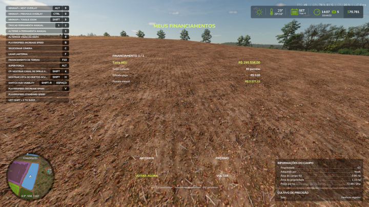 fs25-mods, Land financing V1.0