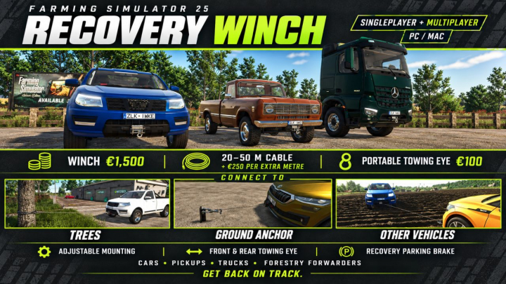 fs25-mods, Recovery Winch V1.0.0.1