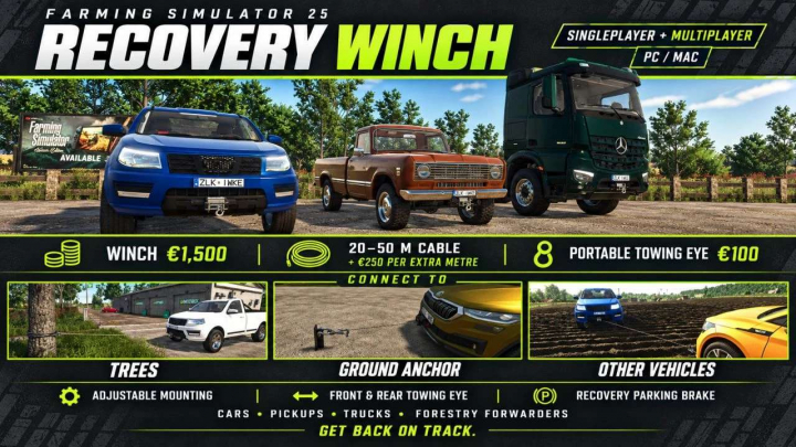fs25-mods,  Recovery Winch v1.0