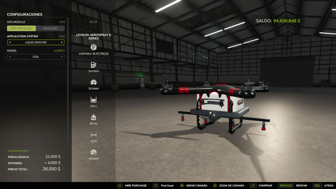 Agro Drone – AeroSpray S70L V1.2.0.2