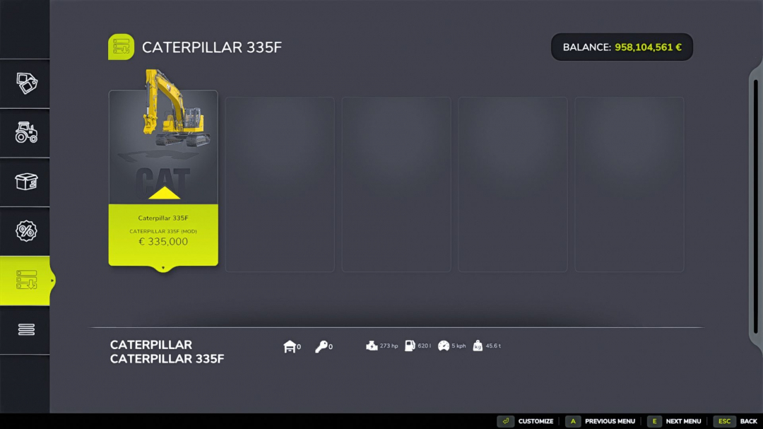 Caterpillar 335F V1.0