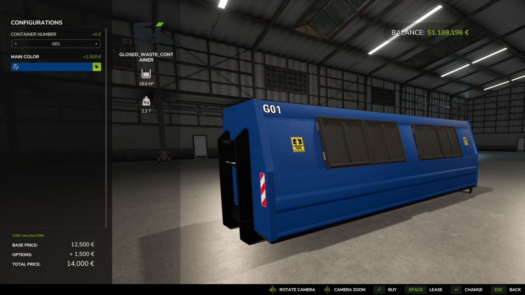 SJ Group Closed Waste HKL Container V1.0