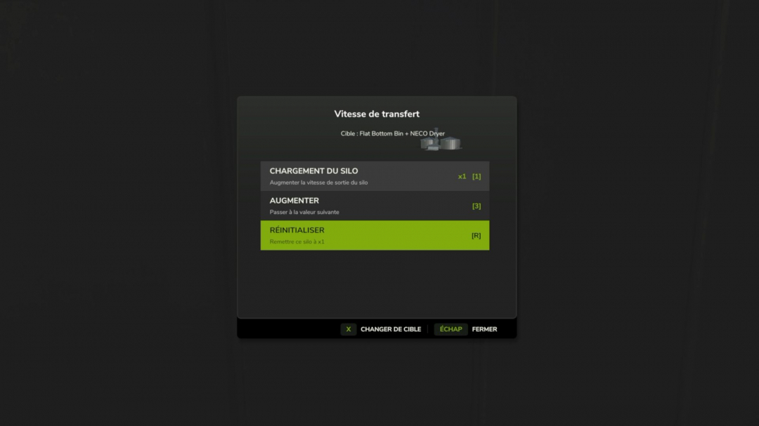 Transfer Speed Menu V1.0