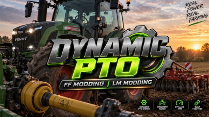 fs25-mods,  Dynamic PTO speed V1.1.2