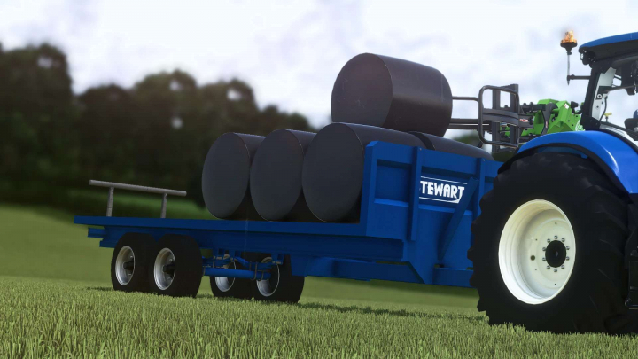 fs25-mods, Stewart GX 15 FT Flatbed Bale Trailer v1.0