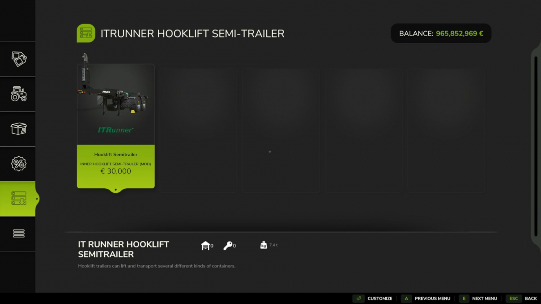 Hooklift trailer V1.0