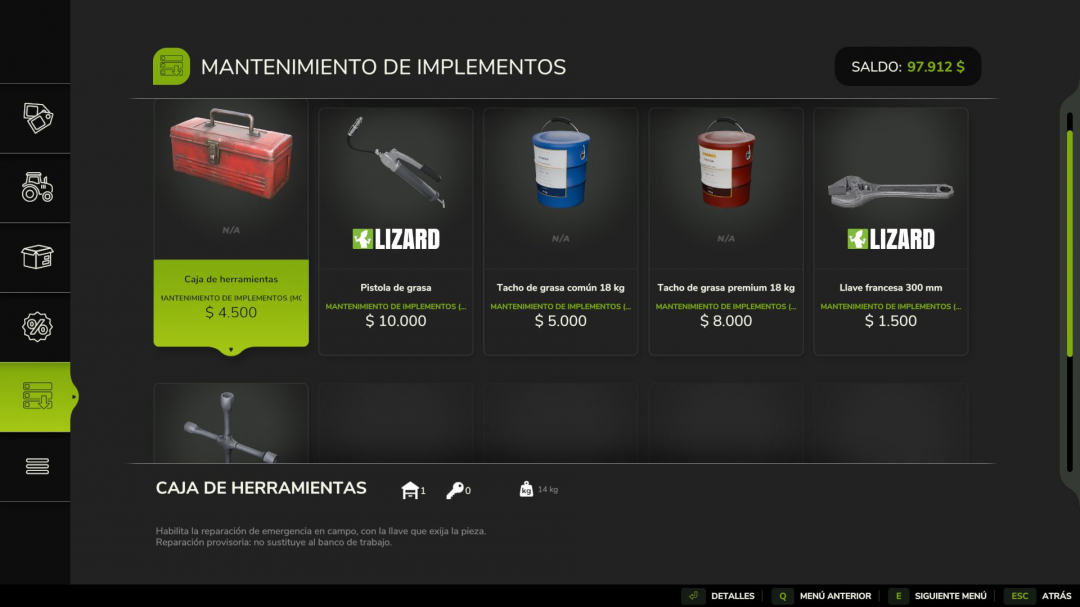 Implement Maintenance V1.1