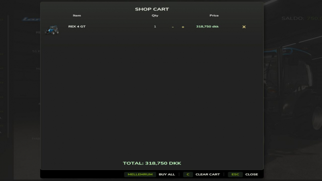 Shop Cart V1.0
