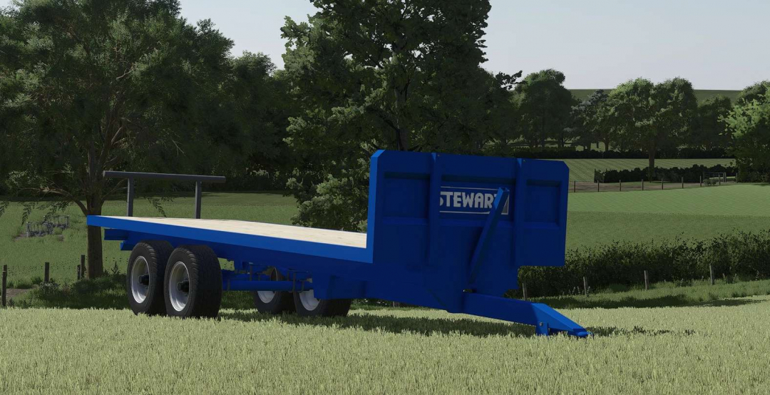 Stewart GX 15 FT Flatbed Bale Trailer v1.0