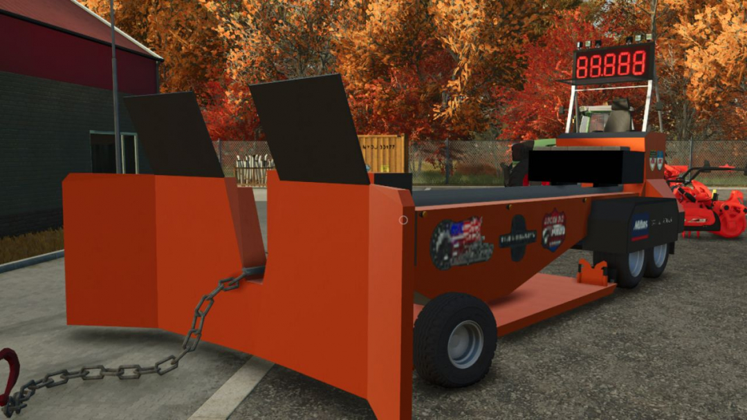 Tractor Pulling Sled Big Benz V1.0