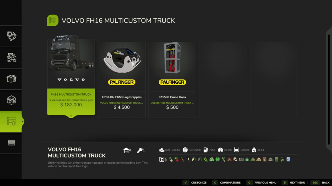 VOLVO FH16 MULTICUSTOM TRUCK V1.0.0.4