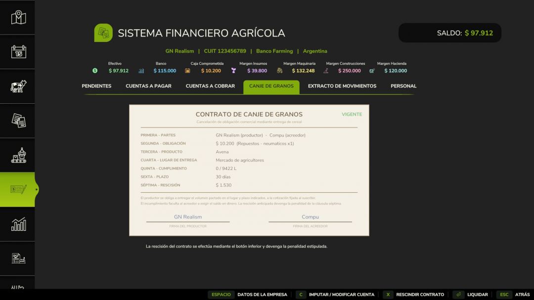 Agricultural Financial System v1.2