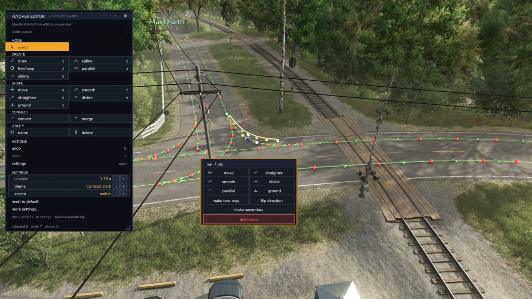 AutoDrive top-down flyover editor V1.0.2