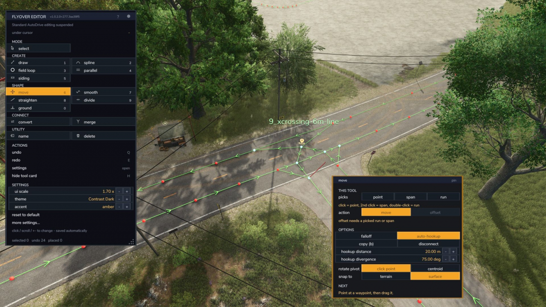 AutoDrive top-down flyover editor V1.0.2