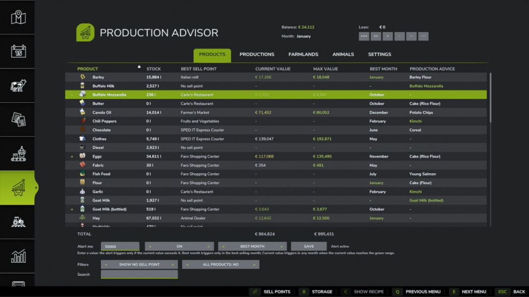 Production Advisor V1.0.0.1