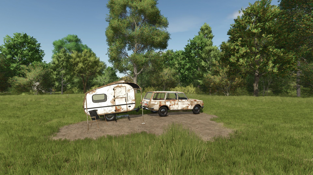 Wartburg 353 Tourist with caravan v1.0