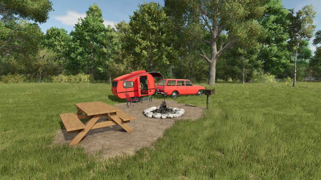 Wartburg 353 Tourist with caravan v1.0