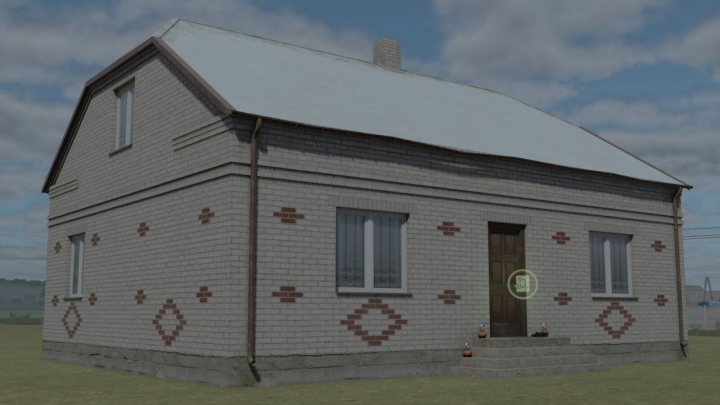fs25-mods, Polish White Brick House V1.0