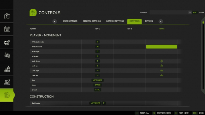 fs25-mods, Settings Search V1.0