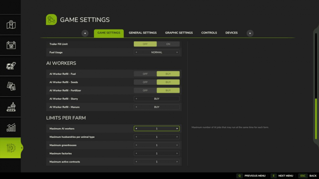Farm Limit Manager V1.0