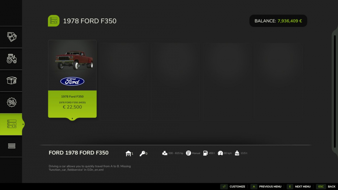 Ford F250 1978 savageAF V1.0