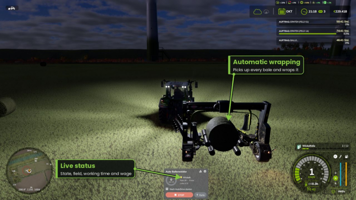 fs25-mods, Auto Bale Wrapper V1.1.2