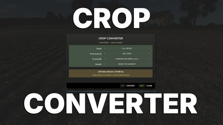 fs25-mods,  Crop Converter V1.1