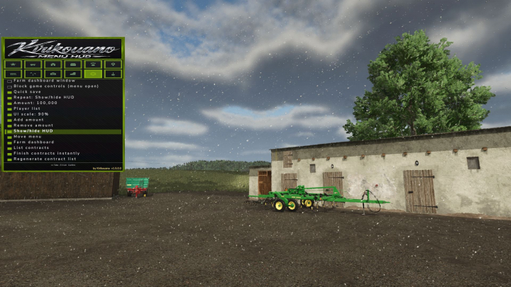 fs25-mods,  Kirikouano Menu HUD V1.5