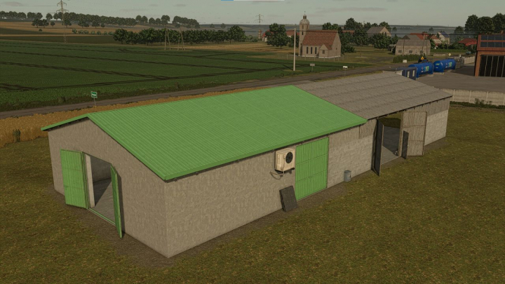 fs25-mods, Vegetable Cold Store With A Grain Warehouse V1.0