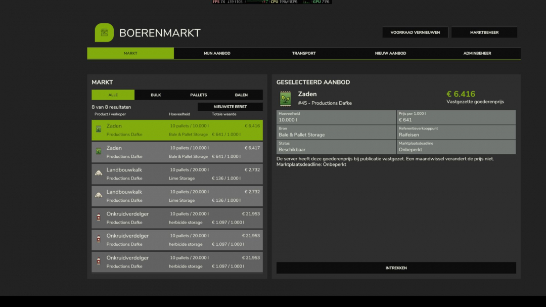 Farmers Market (multiplayer) v1.0