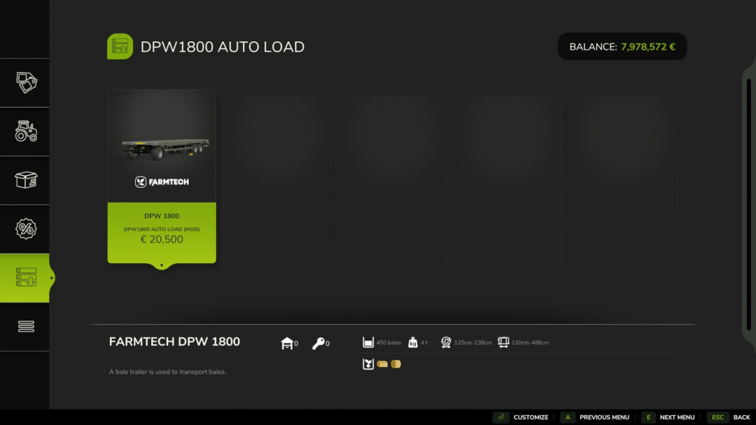 Farmtech DPW 1800 AutoLoad V1.0