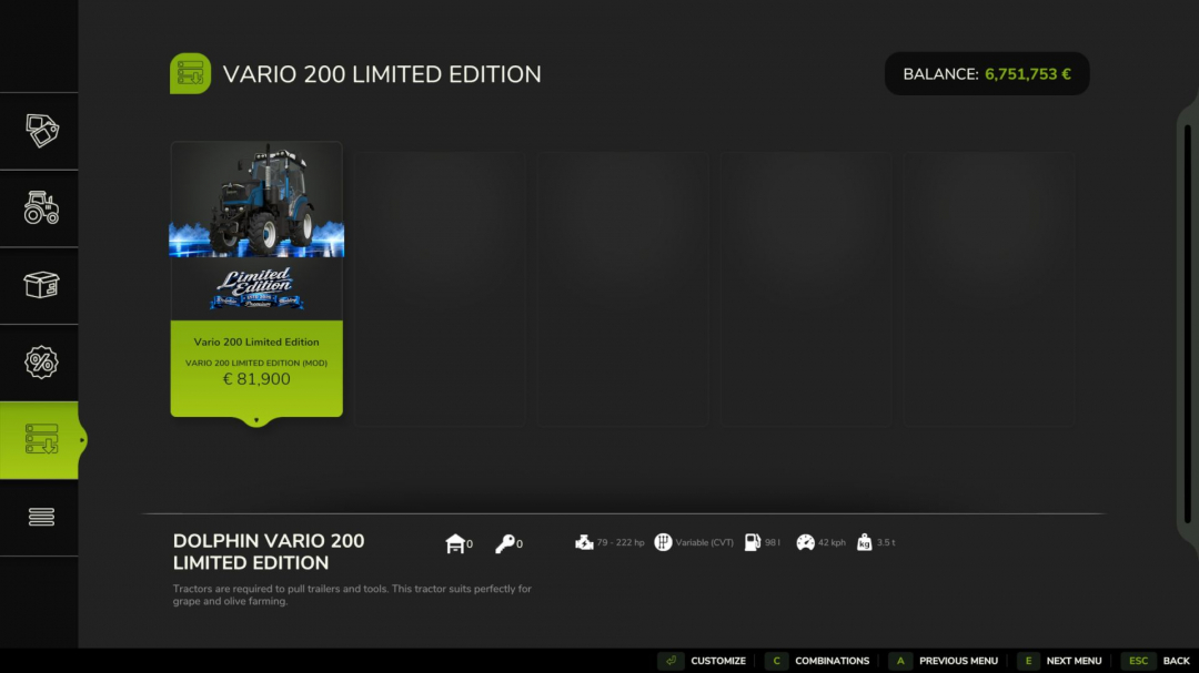 Fendt Vario 200 Limited Edition V1.0