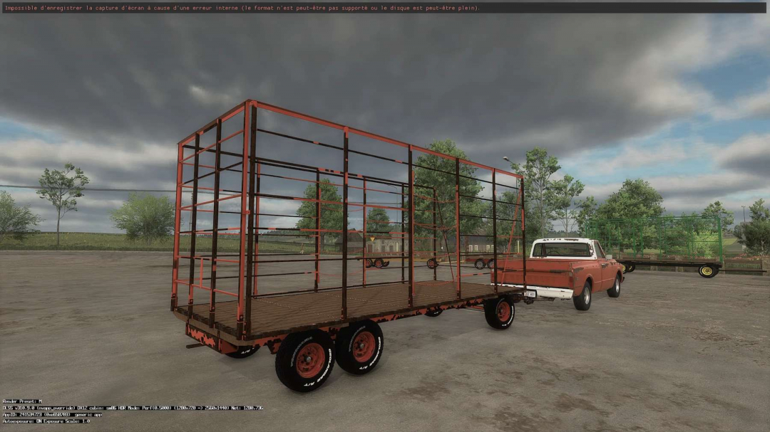 Homemade bale trailer v1.0